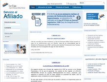 Tablet Screenshot of lacaja.com.pe